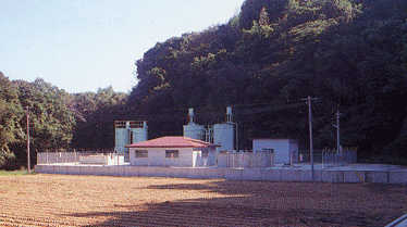 八代北俣浄水場全景